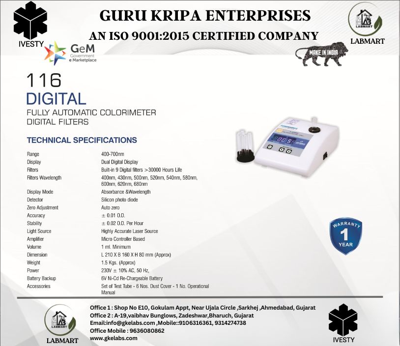 Photometer / Colorimeter for Water  Testing